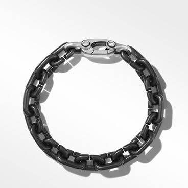 Chain Links Bracelet in Black Titanium