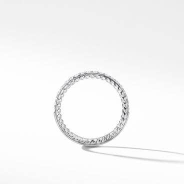 DY Eden Partway Band Ring in Platinum with Diamonds, 1.85mm
