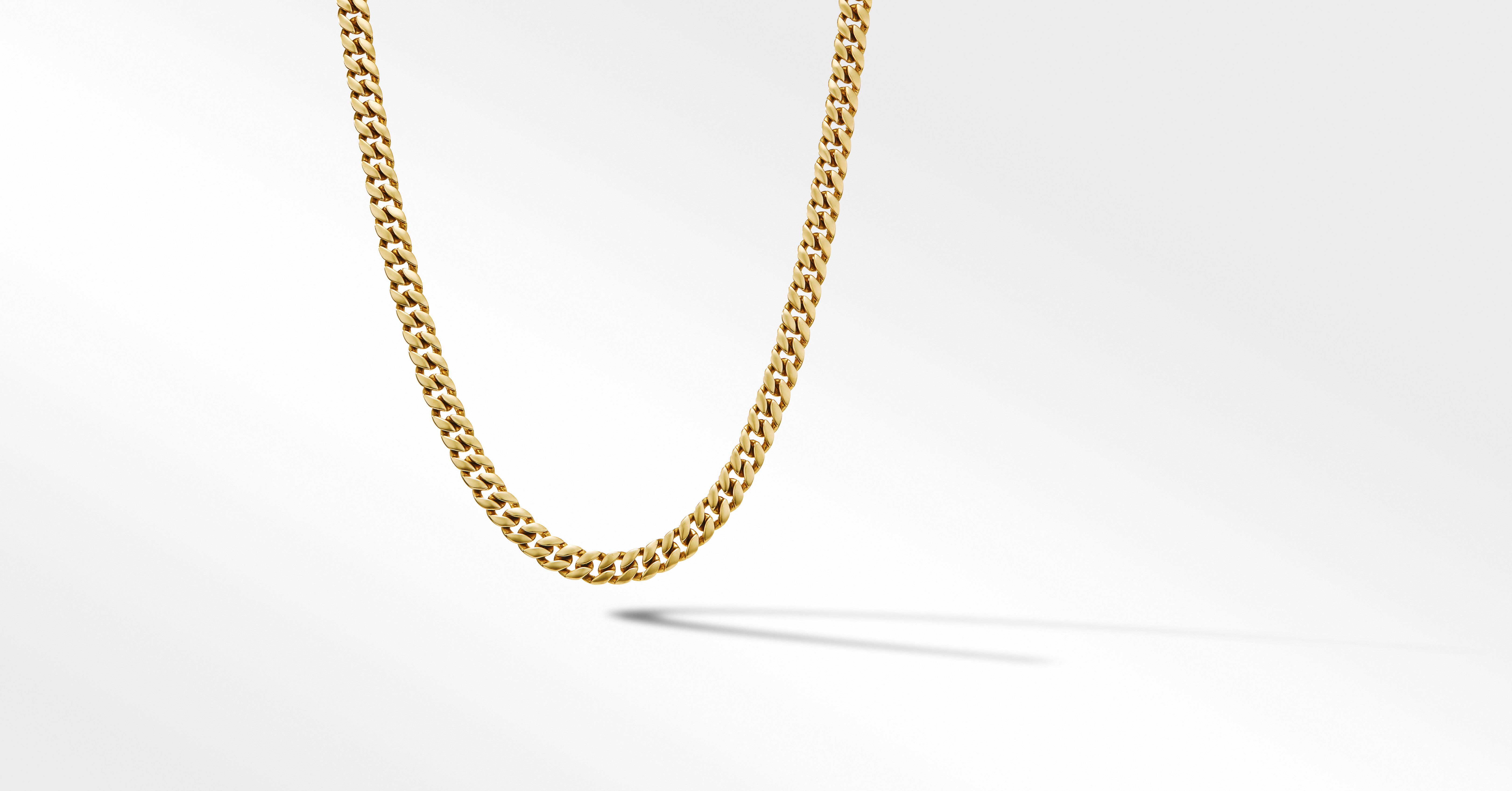 Curb Chain Necklace in 18K Rose Gold 