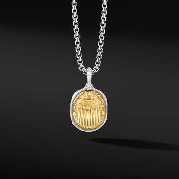 Petrvs® Scarab Amulet with 18K Yellow Gold