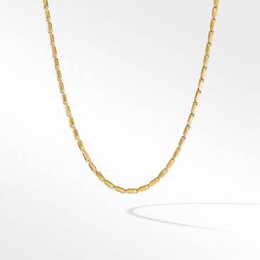 Faceted Link Necklace in 18K Yellow Gold