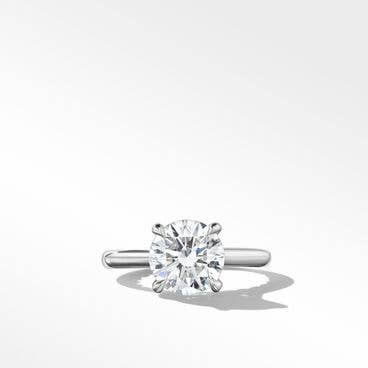 DY Eden Petite Engagement Ring in Platinum, Round