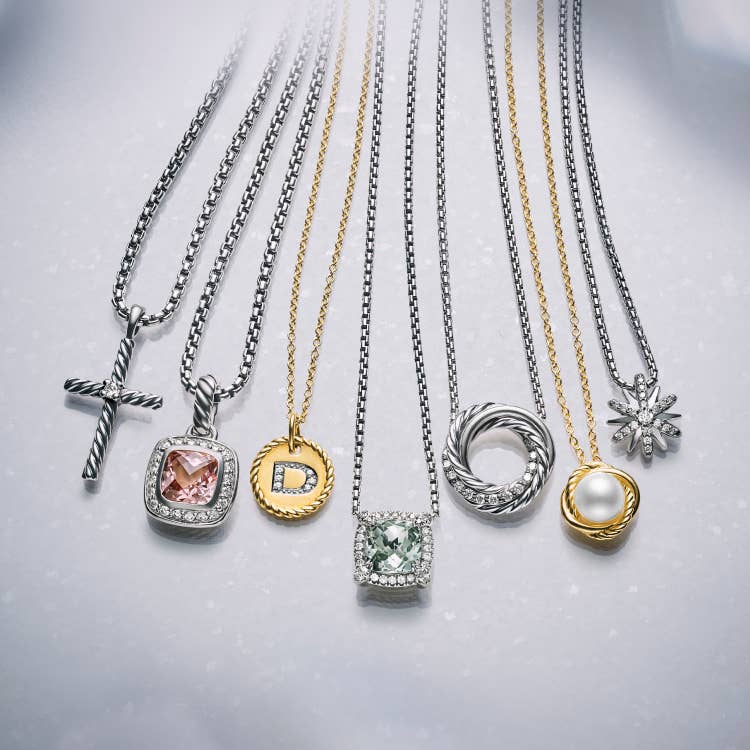 An image of David Yurman petite necklaces.