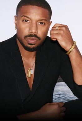 Michael B. Jordan featured in David Yurman's Chevron campaign.