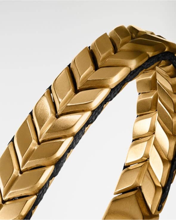 A David Yurman's Chevron bracelet cuff.
