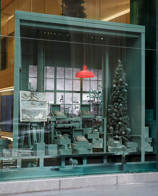 David Yurman 57th Street holiday store display.
