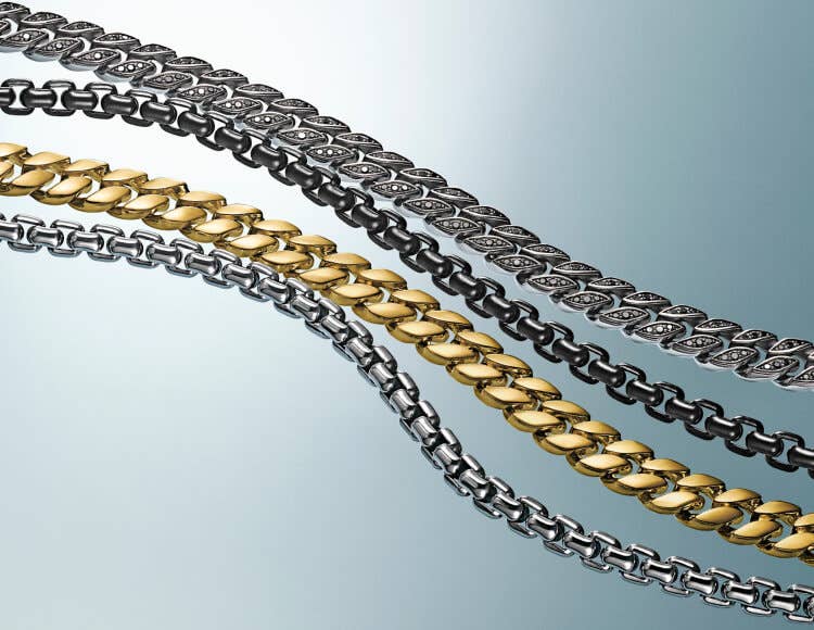 Shop David Yurman's chain collection for men.