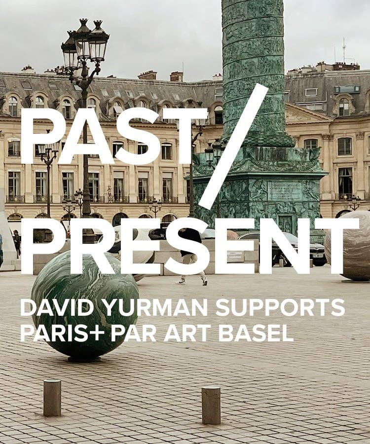 An image of Paris with copy saying Past/Present.
