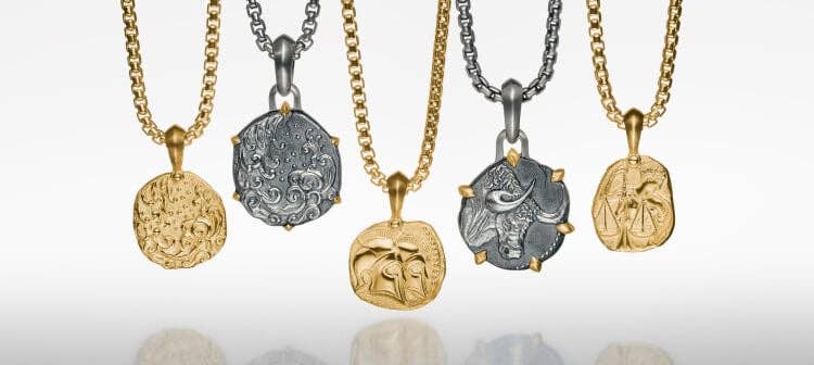 David Yurman Zodiac collection jewelry for men.