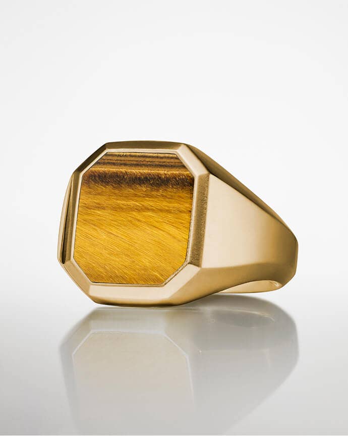 Two David Yurman Streamline rings for men.
