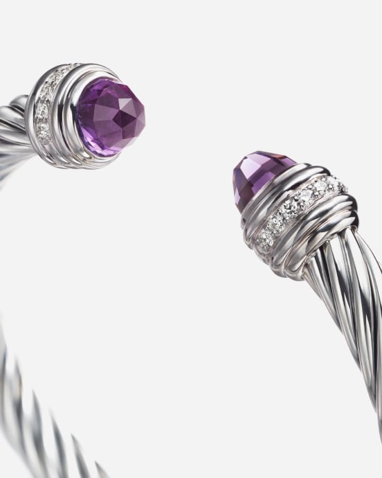 Close up of a David Yurman's Cable bracelet.
