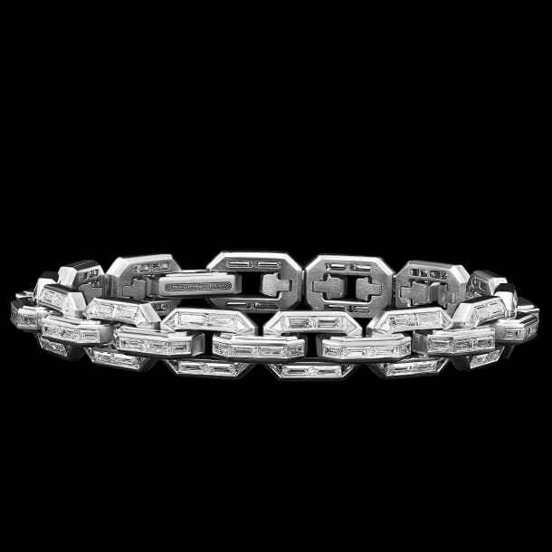 Shop Deco Chain Link Bracelet in Platinum