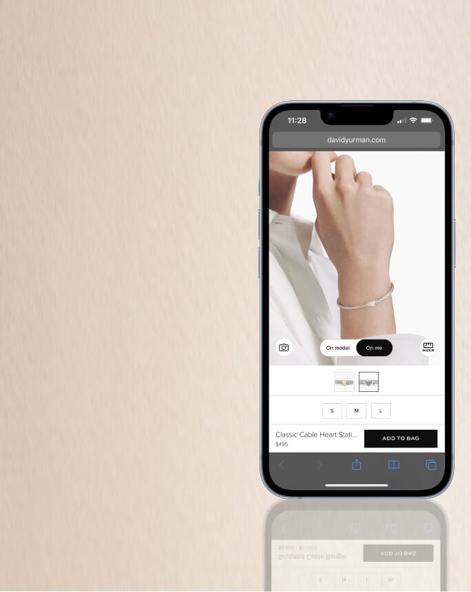 David Yurman virtual try on.