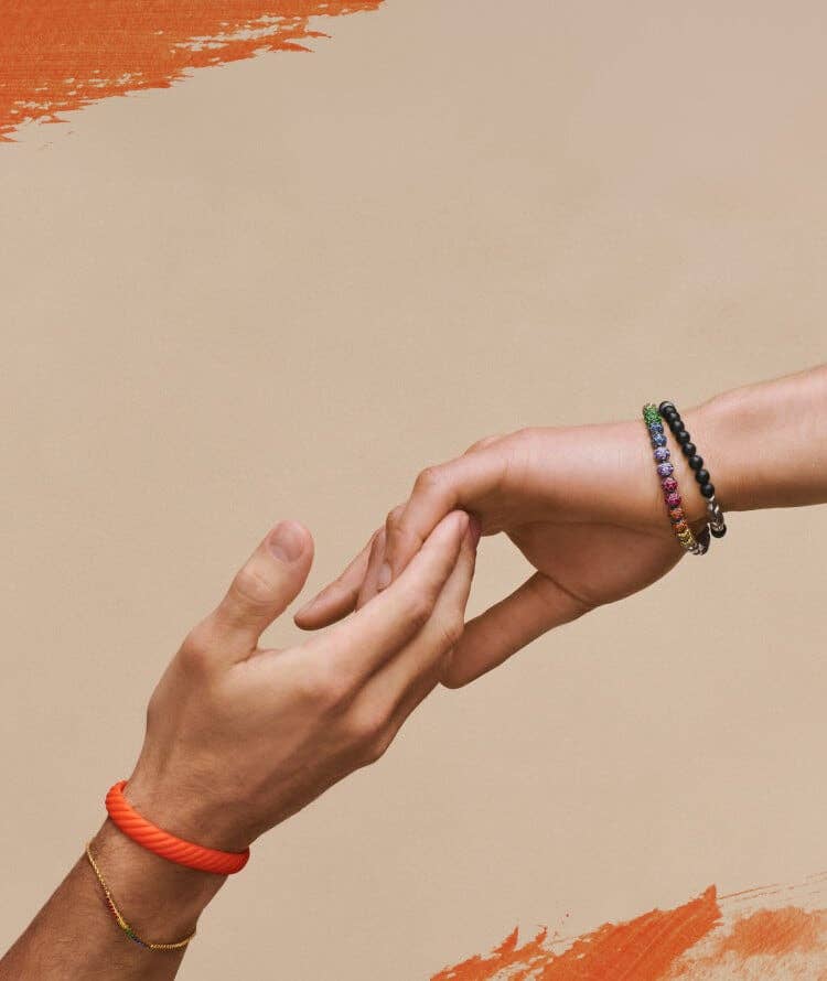 A David Yurman bracelet in support of the Trevor Project.