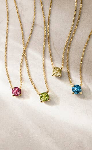 Four David Yurman necklaces for mothers.