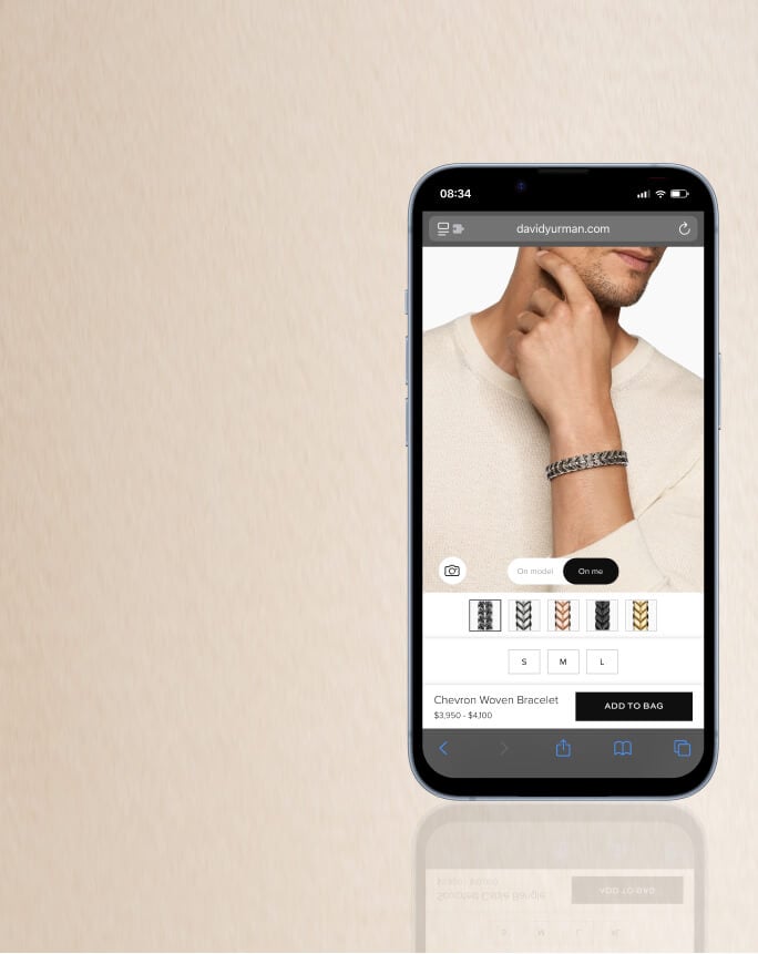 David Yurman virtual try on.