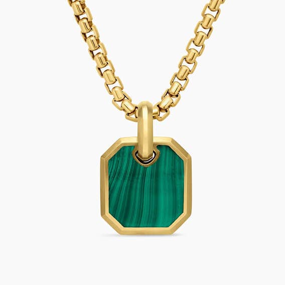 David Yurman malachite amulet
