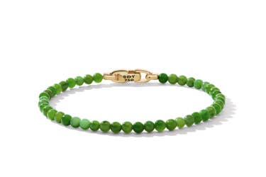 Shop spiritual bead bracelet with nephrite jade and 18K yellow gold
