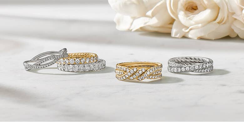 David Yurman wedding bands.