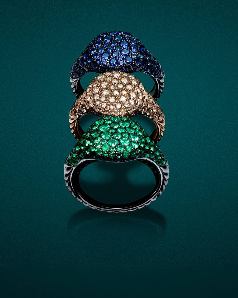 David yurman Pave Pinky Rings