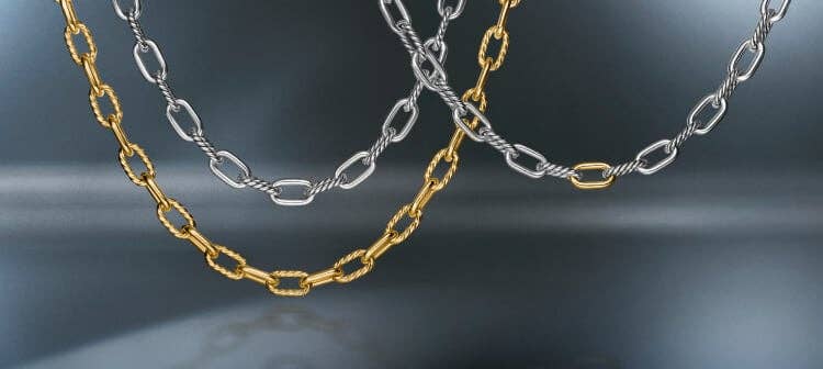 Cha&icirc;nes Madison David&nbsp;Yurman pour hommes.