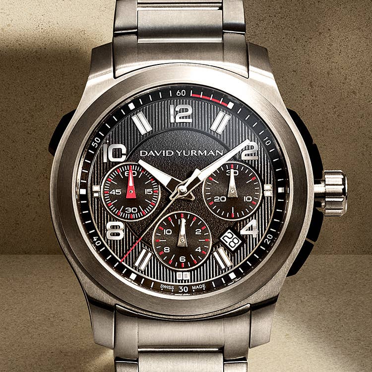 An image of a mens stainless steel watch.