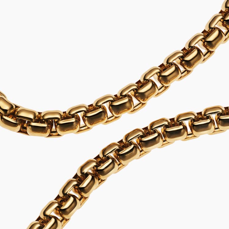 A David Yurman curb chain in rose gold