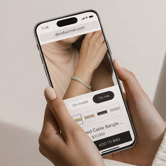 David Yurman virtual try on.
