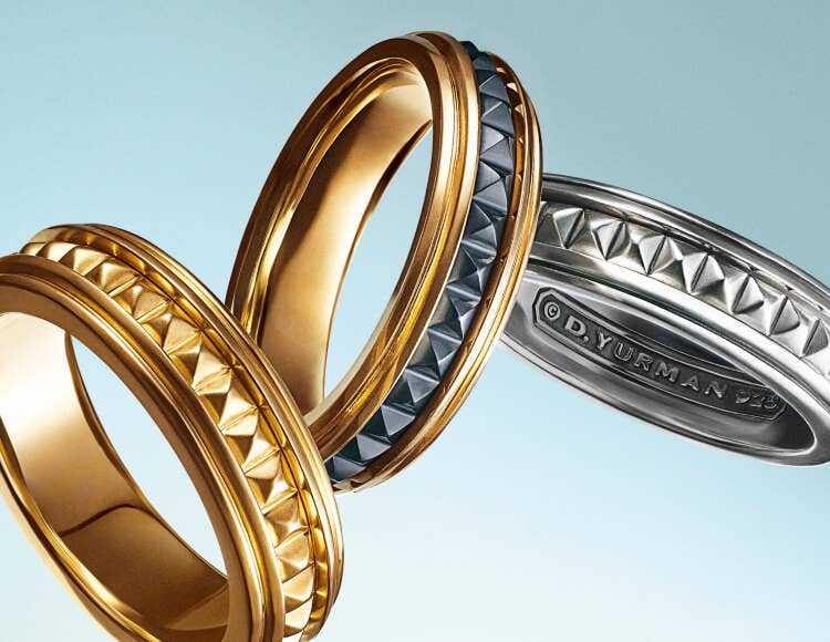 Shop David Yurman's Pyramid collection for men.