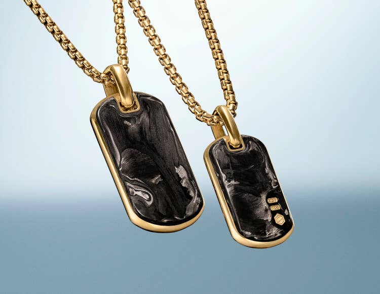 Shop David Yurman's Forged Carbon collection for men.