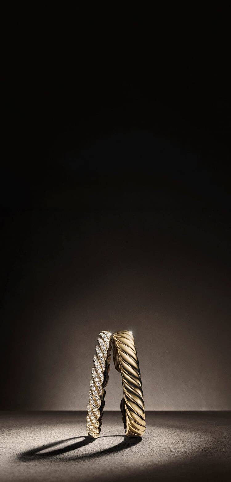 Two David Yurman Cable Bracelets.