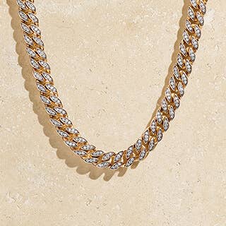 One silver and one gold necklace classic style for Mother's Day.