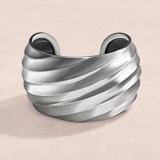 Cable Edge® Cuff Bracelet in 18K Yellow Gold