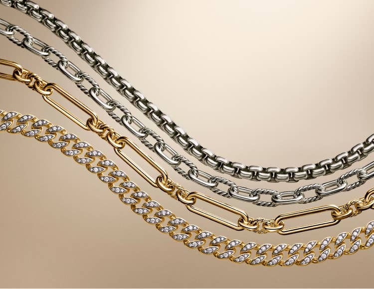 Shop David Yurman's chain collection for womens.