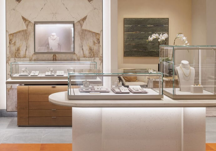 Interior of a David Yurman store.