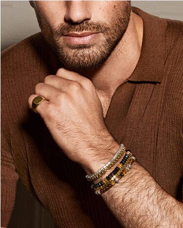 David Yurman jewelry for men.