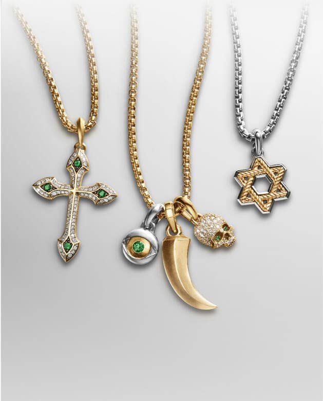 David Yurman Pendants and Amulets for men.