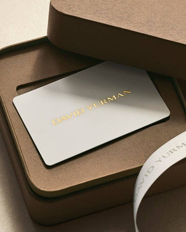 David Yurman gift cards.