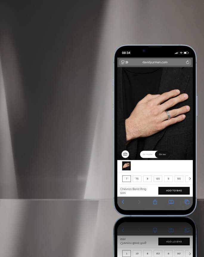David Yurman virtual try on.