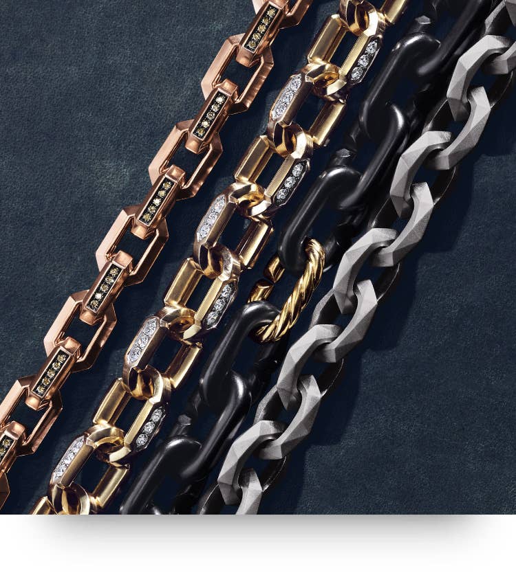 An image of chain bracelets.