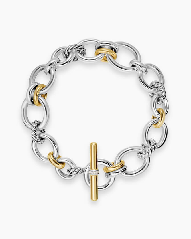  Bracelet cha&icirc;ne DY Mercer&reg; en argent sterling