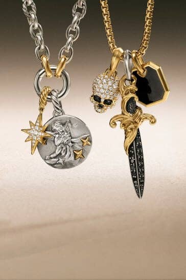 David Yurman amulets and chains