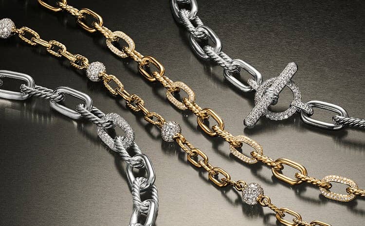 David Yurman Madison chains.
