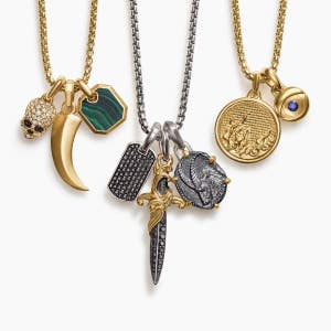 A selection of David Yurman amulets.