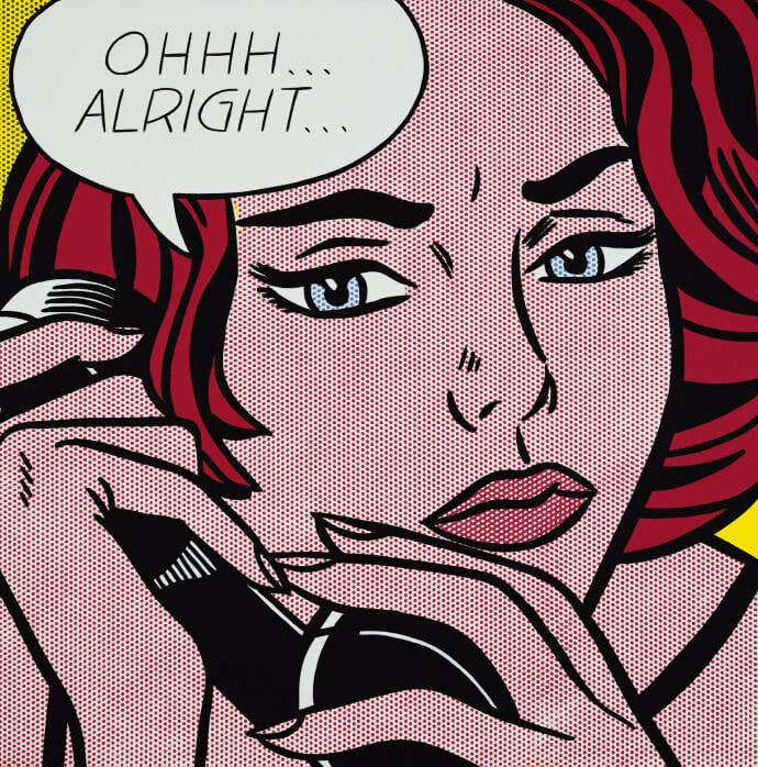 Roy Lichtenstein Art Piece