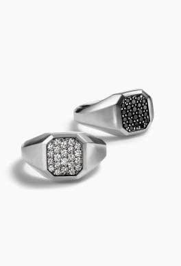 Deux chevalières David Yurman.