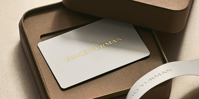 David Yurman gift cards.