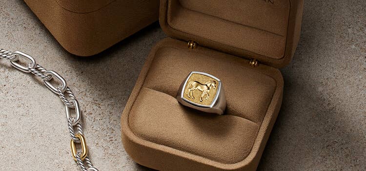 David Yurman Petrvs ring and Madison bracelet.
