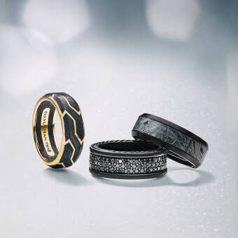 Streamline ID Rubber Bracelet with Sterling Silver, 10mm.