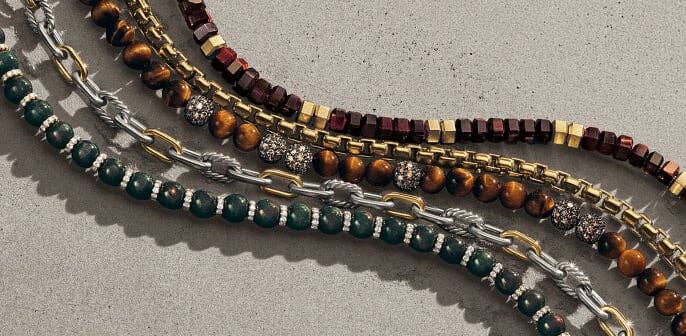 David Yurman men's jewelry.